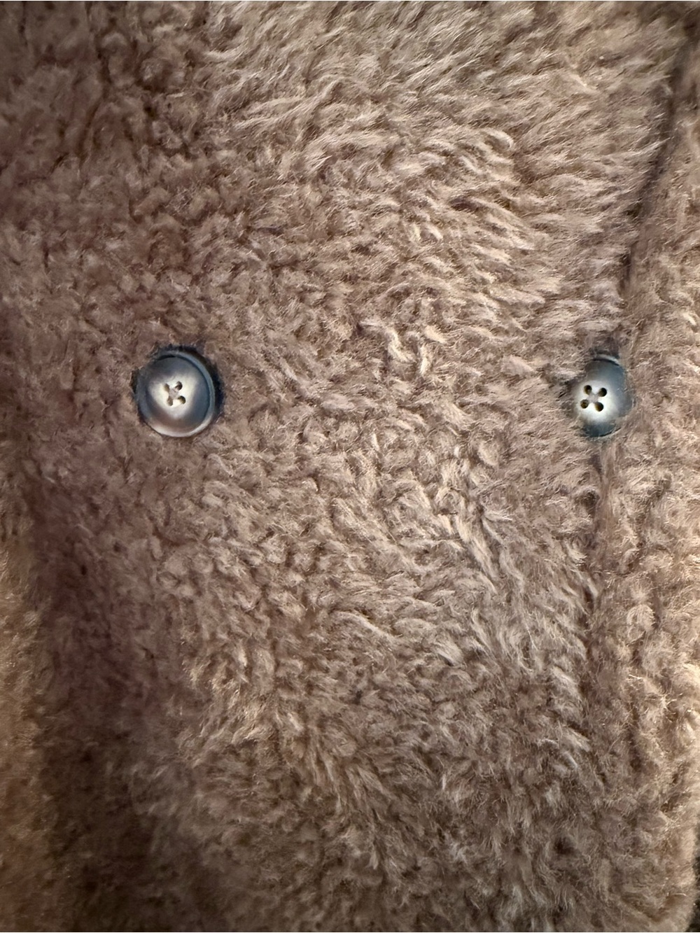 NWT Reiss Darla Teddy Coat Long Wool Jacket Brown Large - Picture 9 of 14